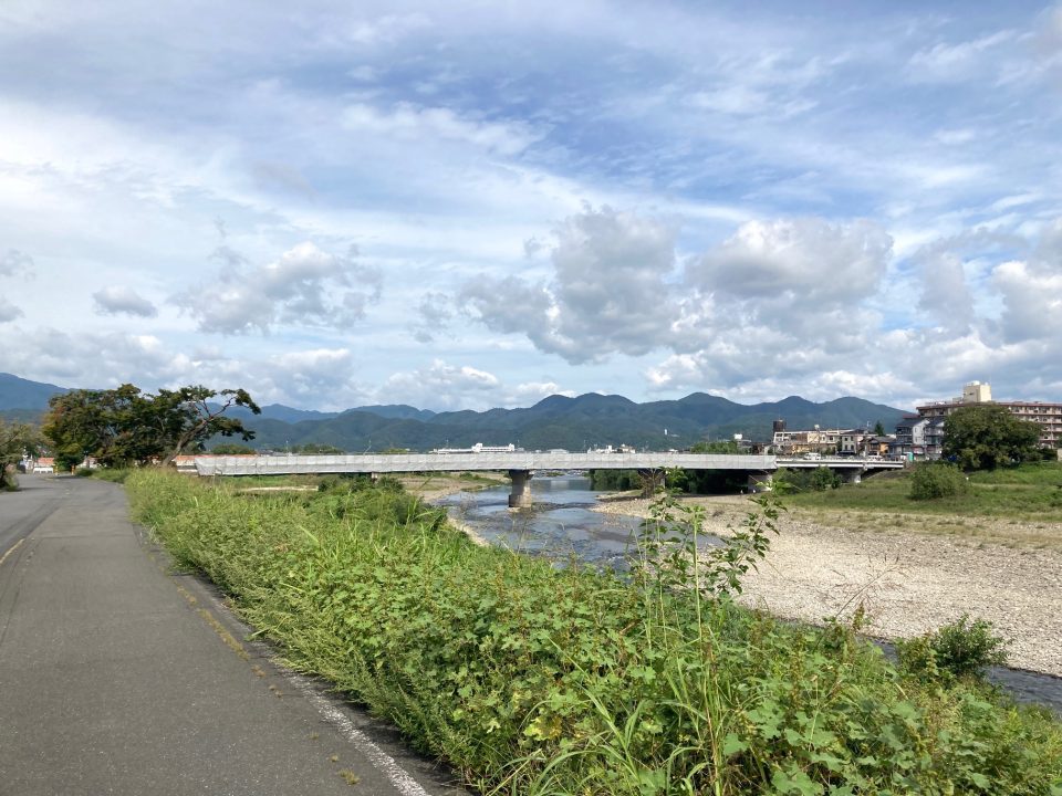 木津嵐山サイクリングロードより