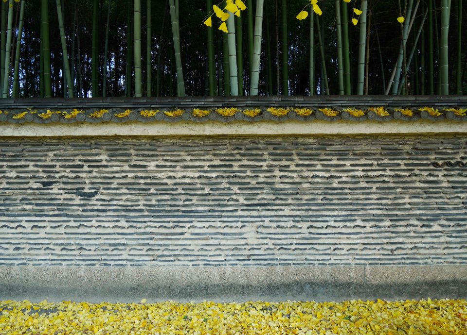 今宮神社門前の塀